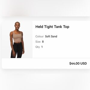 Lululemon held tight tank Top